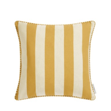Capri Gold Printed Cotton Cushion 43cm x 43cm