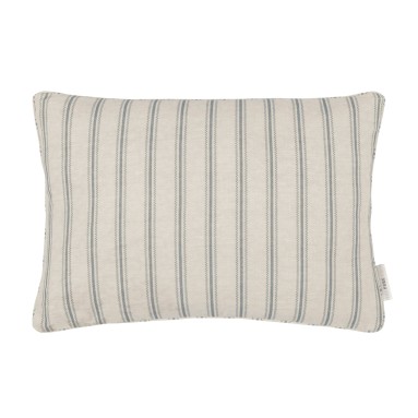 Aline Chambray Printed Cotton Cushion 55cm x 38cm