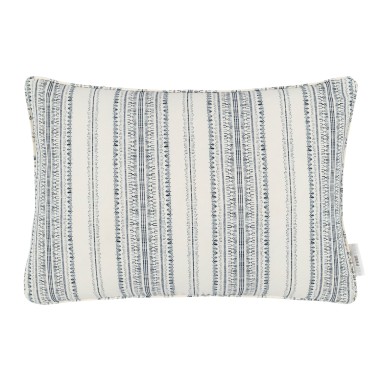 Bodo Stripe Ink Printed Cotton Cushion 55cm x 38cm