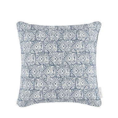 Ellora Marine Printed Cotton Cushion 43cm x 43cm