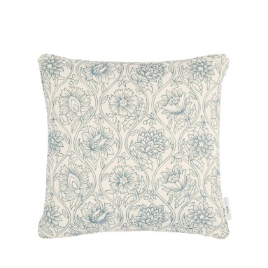 Lotus Sky Printed Cotton Cushion 43cm x 43cm