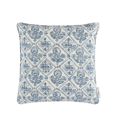 Watika Delft Printed Cotton Cushion 43cm x 43cm