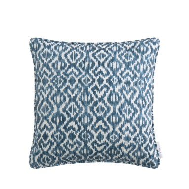 Dari Indigo Printed Cotton Cushion 43cm x 43cm