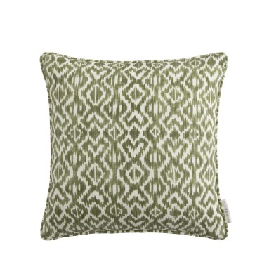 Dari Olive Printed Cotton Cushion 43cm x 43cm