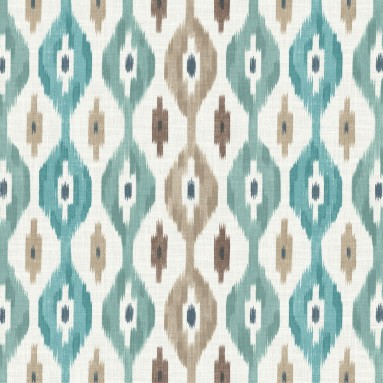 Fergana Teal Curtains