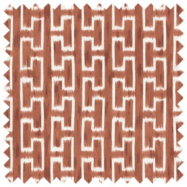 Ipak Rust Printed Cotton Fabric