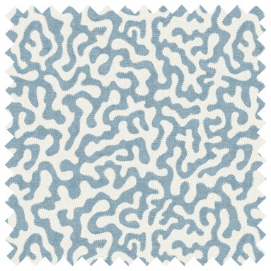 Pakko Blue Printed Cotton Fabric