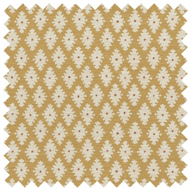Sana Ochre Printed Recycled Fabric