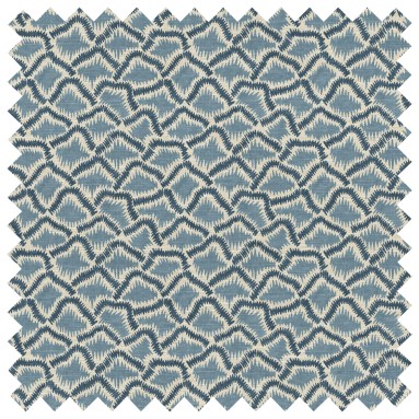 Wadi Indigo Printed Recycled Fabric