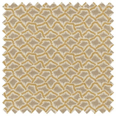 Wadi Ochre Printed Recycled Fabric