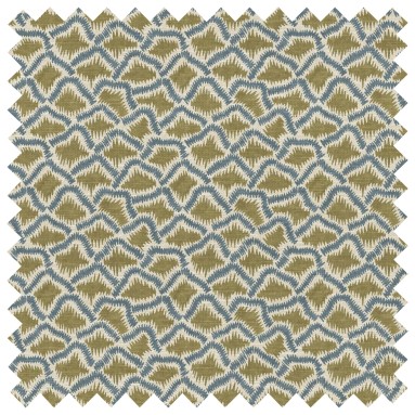 Wadi Olive Printed Recycled Fabric