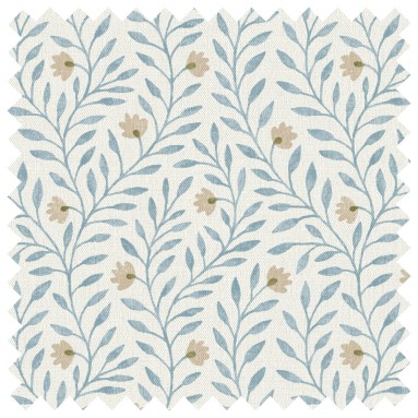 Yasmina Blue Printed Cotton Fabric