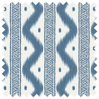 Zena Indigo Printed Cotton Fabric