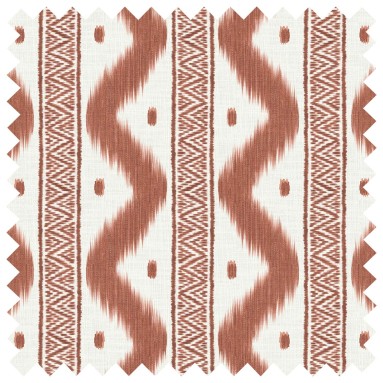 Zena Rust Printed Cotton Fabric