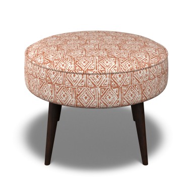 Brancaster Footstool Ellora Cinnamon