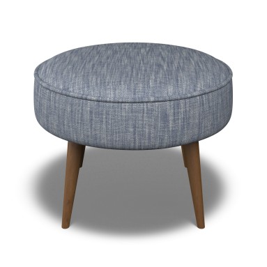 Brancaster Footstool Kalinda Denim