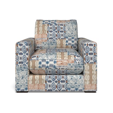 Cloud Chair Kantha Indigo