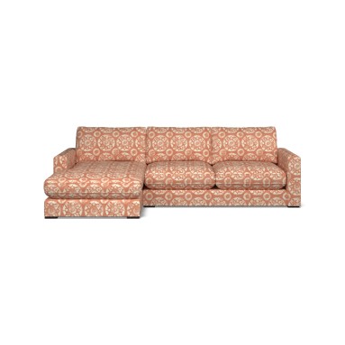 Cloud Chaise Sofa Nubra Apricot