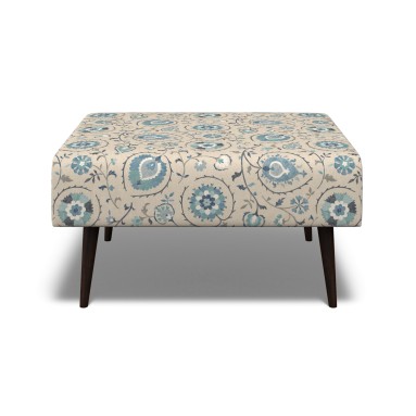 Ombu Footstool Shimla Azure