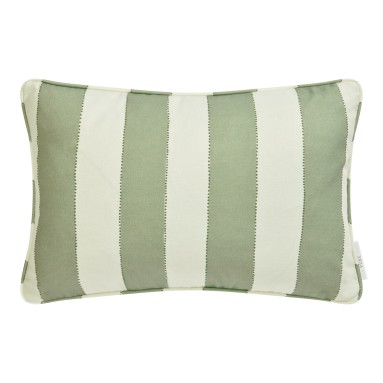 Rama Sage Printed Cotton Cushion 55cm x 38cm