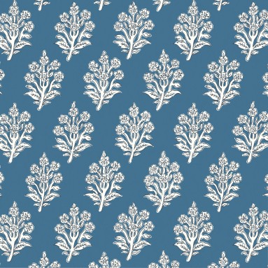 Dabu Indigo Wallpaper