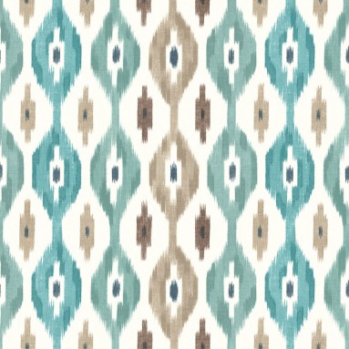 Fergana Teal Wallpaper