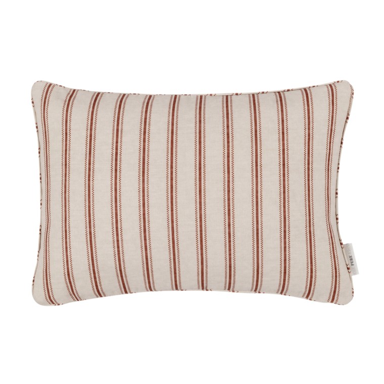 Aline Rust Printed Cotton Cushion 55cm x 38cm