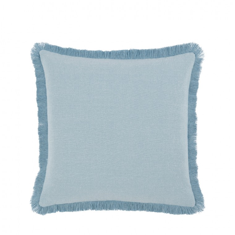 cushion shani sky frayed edge main