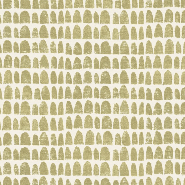 Babouches Moss Printed Cotton Fabric