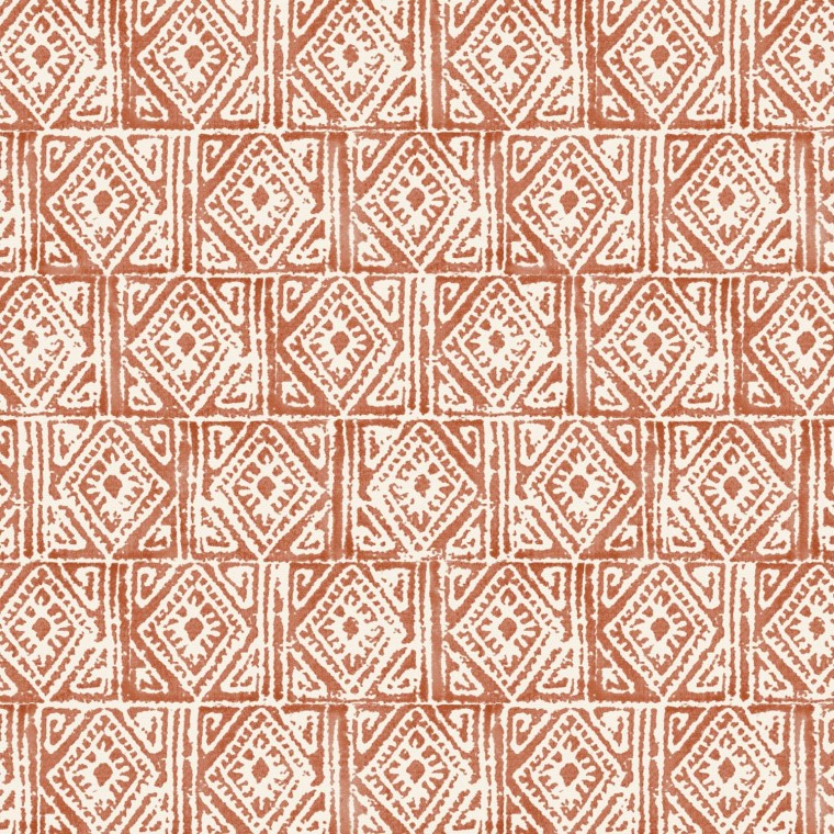 Ellora Cinnamon Printed Cotton Fabric