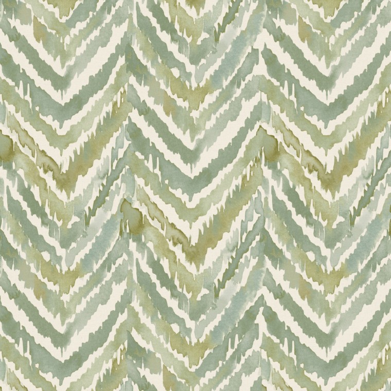 Kelim Celadon Printed Cotton Fabric