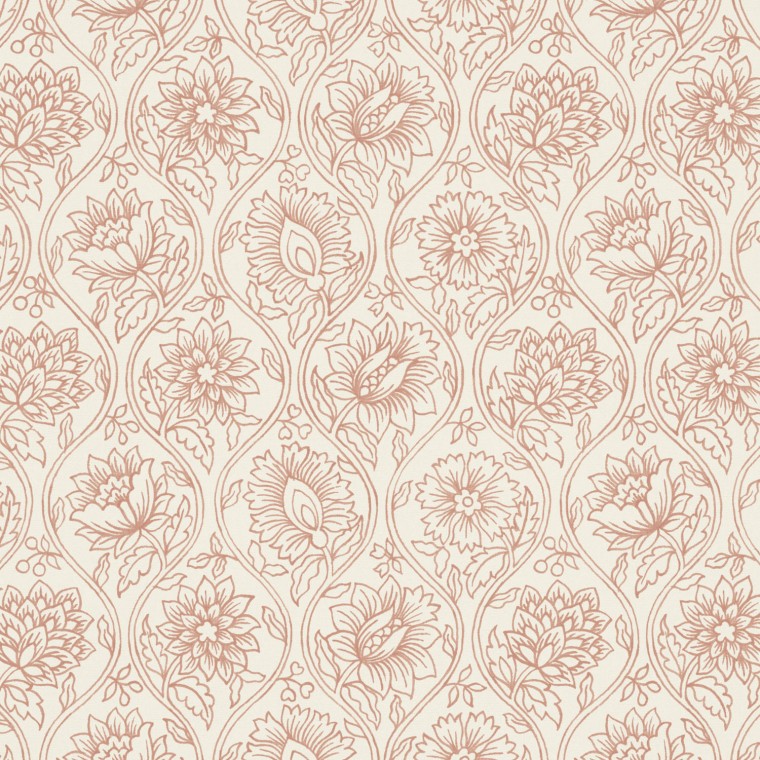 Lotus Bay Rose Printed Cotton Fabric