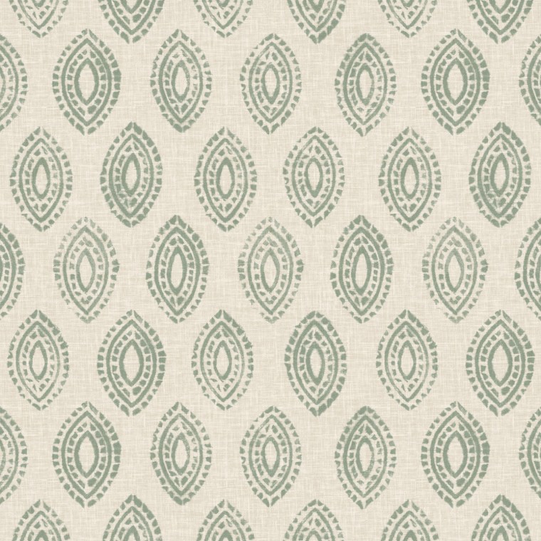 Marra Celadon Printed Cotton Fabric