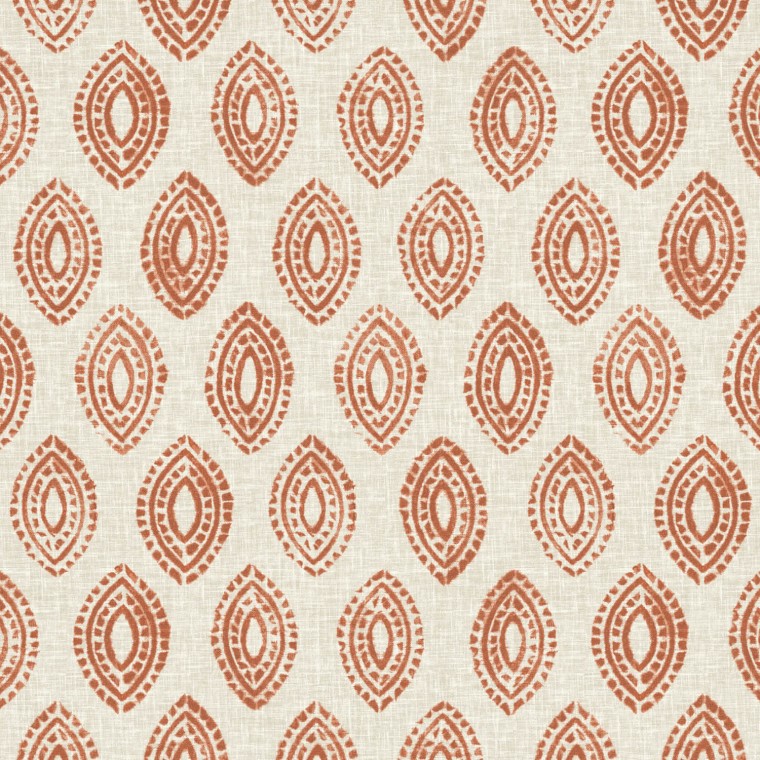 Marra Persimmon Printed Cotton Fabric