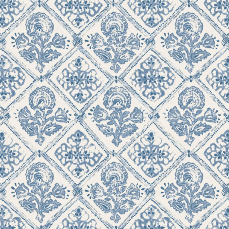 Fabric Watika Delft Print Flat