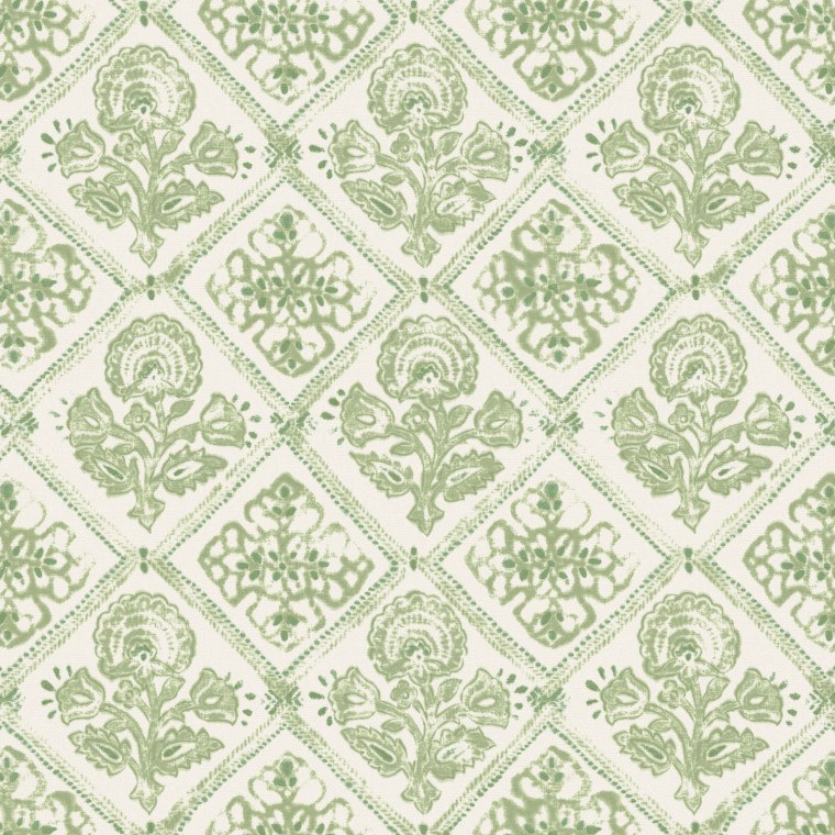 Fabric Watika Parsley Print Flat