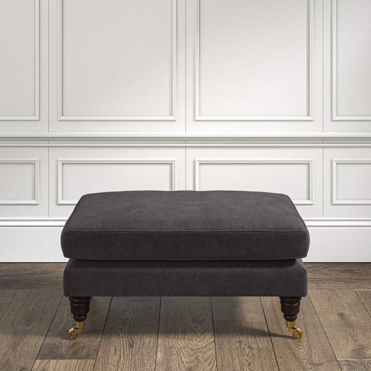 furniture bliss footstool cosmos charcoal plain lifestyle