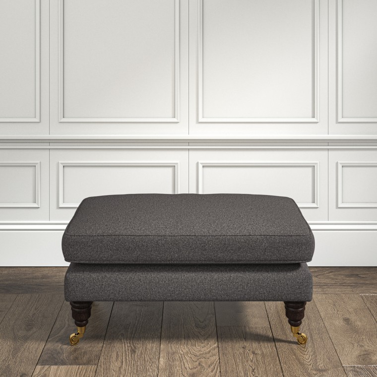 furniture bliss footstool viera charcoal plain lifestyle