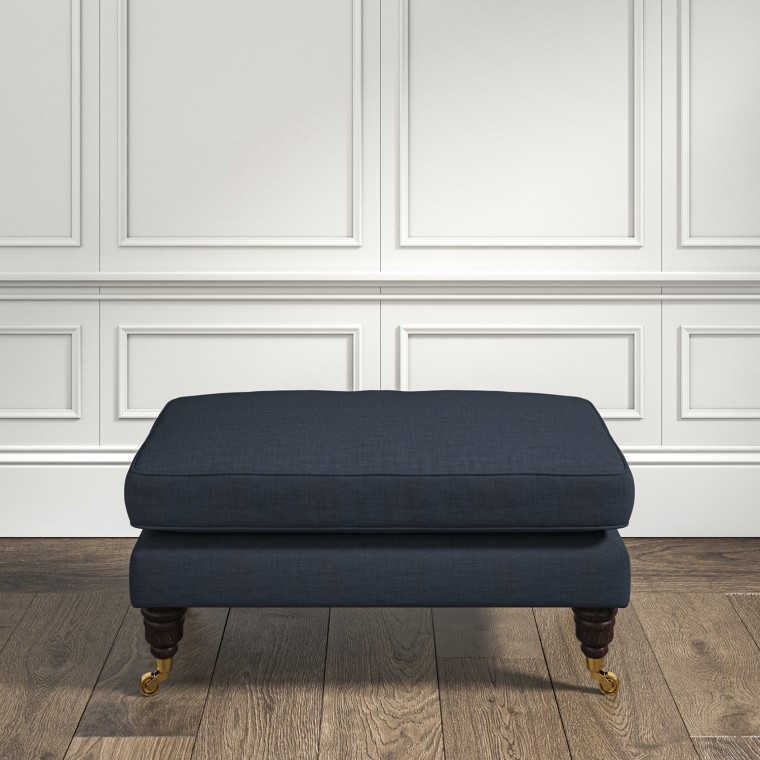 furniture bliss footstool zuri indigo plain lifestyle