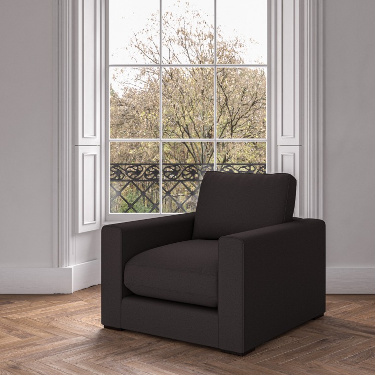 furniture cloud chair shani charcoal plain lifestyle