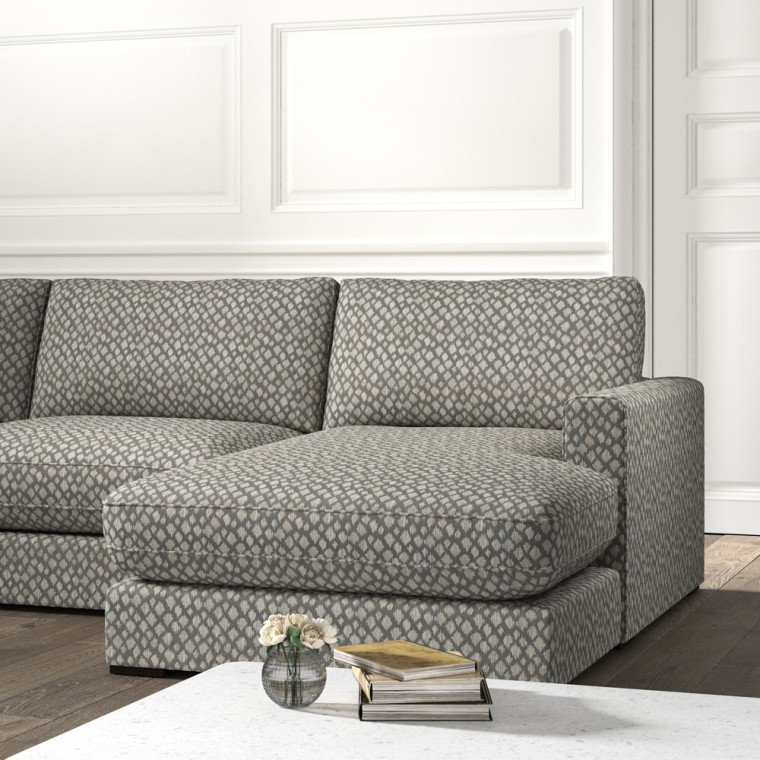 Cloud Chaise Sofa Nia Charcoal