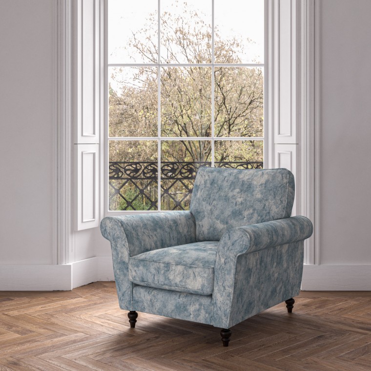 furniture ellery chair namatha denim print lifestyle