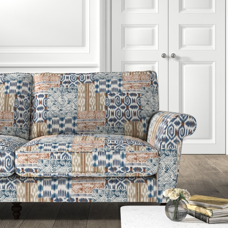 Ellery Sofa Kantha Indigo