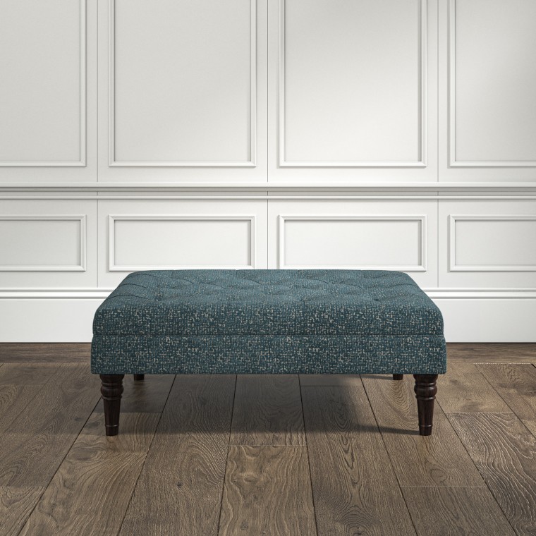 furniture monterey medium footstool yana teal weave lifestyle