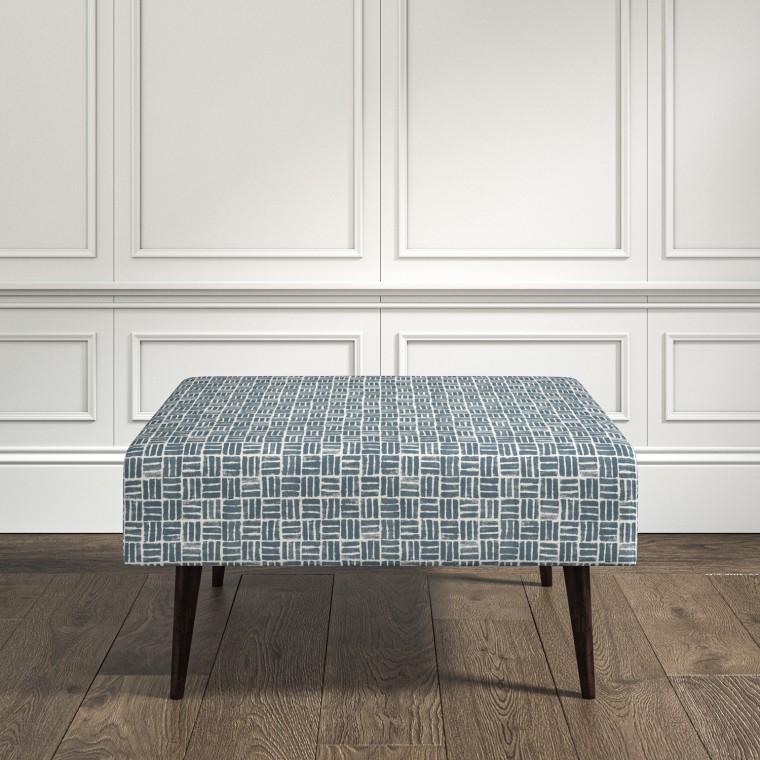 furniture ombu footstool atlas denim print lifestyle