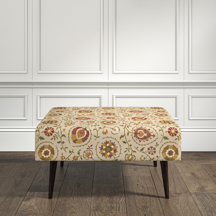 furniture ombu footstool shimla spice print lifestyle