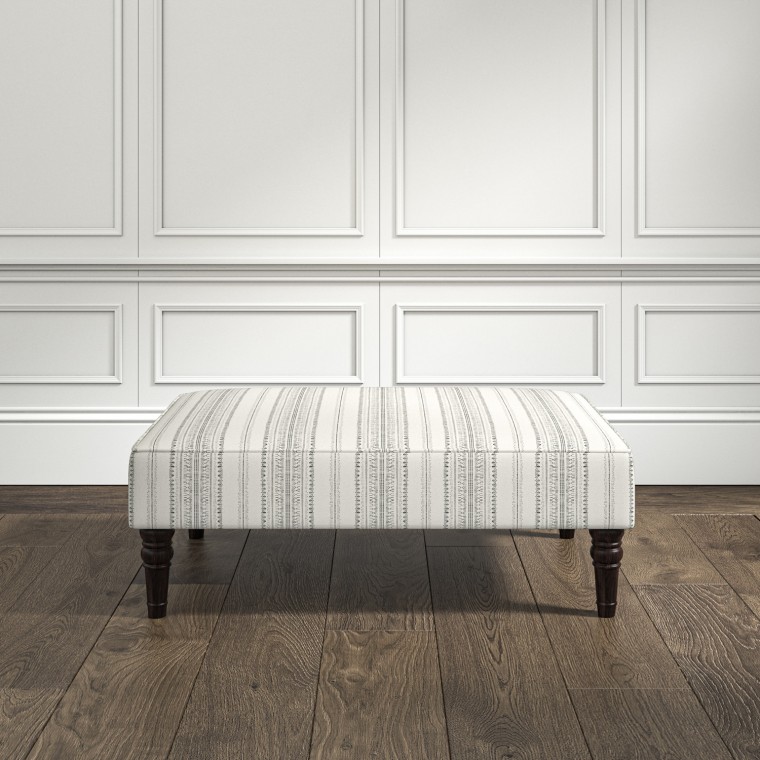 furniture savannah medium footstool bodo stripe charcoal print lifestyle