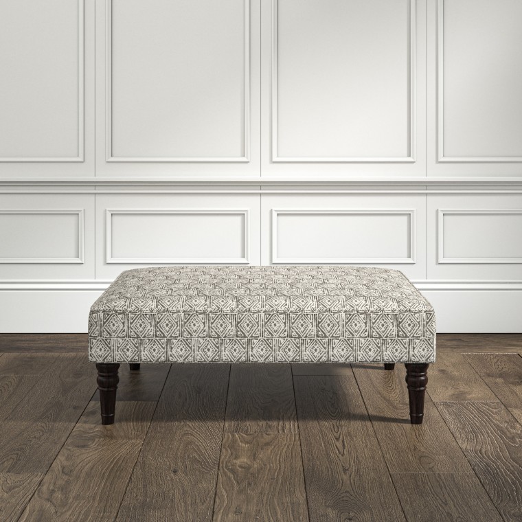 furniture savannah medium footstool ellora graphite print lifestyle