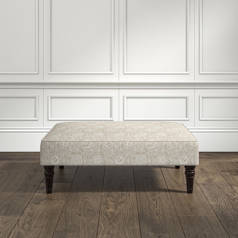 furniture savannah medium footstool lotus linen print lifestyle