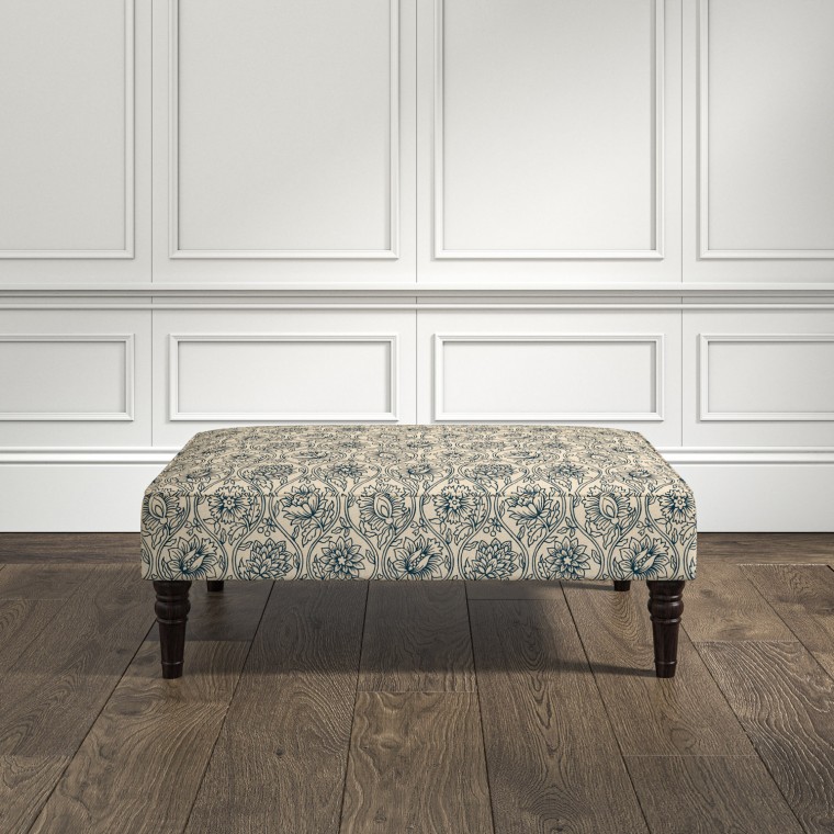 furniture savannah medium footstool lotus midnight print lifestyle